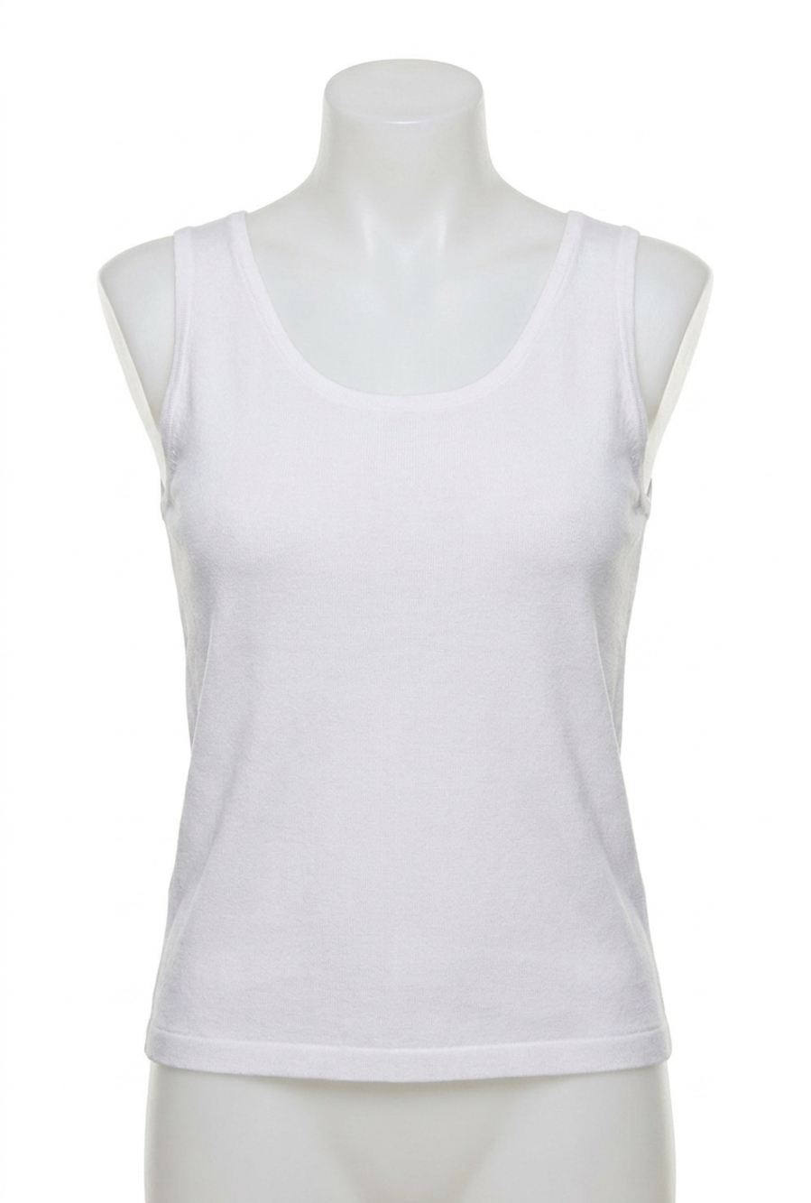 NEW ANGEL bra-friendly tank top in white